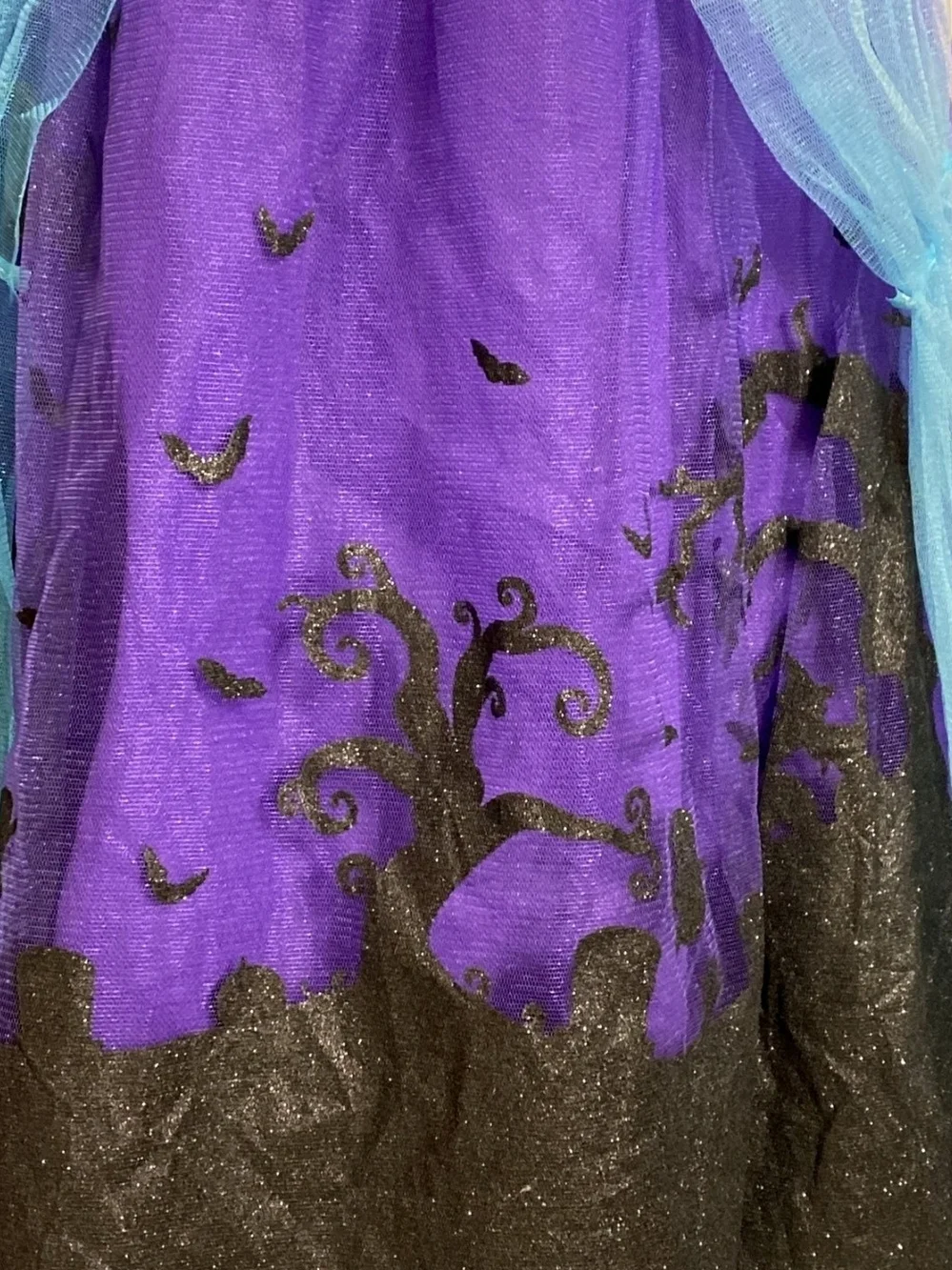 Girl's Happy Haunts Cauldron Cutie Witch Dress, Medium 8-10, Purple/Teal